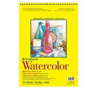 Strathmore 300 Series Wire Bound Watercolor Pad, 140 lb. Cold Press, 11 X 15 inches, White, 12 Sheets (360-11)
