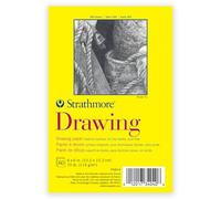 Strathmore Bloc de papier à dessin série 300, reliure adhésive, 60 feuilles, blanc, 10,2 x 15,2 cm, 1 pièce