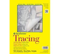 Strathmore Pro-Art Bloc de Papier calque 22,9 x 30,5 cm, 50 Feuilles, Blanc.