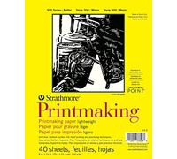 Strathmore Pro-Art Bloc de Papier pour Impression 20,3 x 27,9 cm, 40 Feuilles, Blanc, 20,3 x 25,4 cm