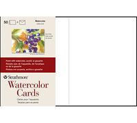 Strathmore Artist Cartes et enveloppes Pro-Art 12,7×17,5 cm 50 kg Aquarelle Blanc
