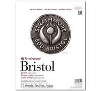 Strathmore Série 500 Bristol, papier, assiette, 2 plis, 11 x 14 cm