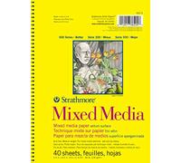 Strathmore STR-362-5 Bloc de 40 Feuilles n°90 pour médias Mixtes 14 x 21,6 cm