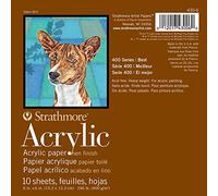 Strathmore Str-430-112 10 Feuilles Série 400 Acrylique Bloc de Papier, 12 par 30,5 cm