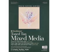 Strathmore Toned Mixed Media Paper Toned Tan 11"X14"-15 Sheets 62462211