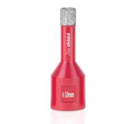 STREND PRO Scie Cloche Diamantée 10 mm pour Carrelage, Verre et Grès Cérame | Filetage M14 pour Meuleuse d’Angle | Trépan pour Céramique, Granit, Marbre et Pierre | Coupe Rapide et Propre à Sec
