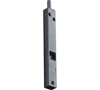 STRENGER Loquet avec gâche - Boîtier en U - Canneau-tubulaire avec poignée de poignée carrée - Verrouillage de porte sur le cadre de la porte - 100 x 14 x 11 mm - Acier nickelé