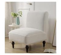 Stretch Housse De Fauteuil sans Accoudoir, Doux Housse De Chaise pour Accent sans Accoudoirs avec Fond élastique Protege De Meubles pour Accueil Un Hôtel, Lavable (Color : #22, Size : 2PCS)