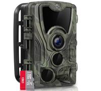 Strex Caméra de chasse avec vision nocturne - 120MP 4K ULTRA HD - Étanche - In arte SD 32 GB - Caméra de chasse