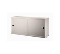 String Armoire à portes coulissantes String Beige. 78x20 cm