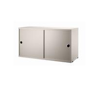 String Armoire à portes coulissantes String beige. 78x30 cm