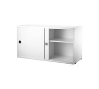 String Armoire à portes coulissantes String blanc. 78x30 cm