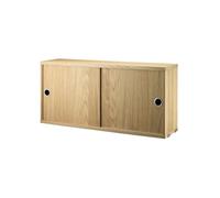 String Armoire à portes coulissantes String chêne. 78x20 cm