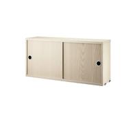String Armoire à portes coulissantes String placage frêne. 78x20 cm