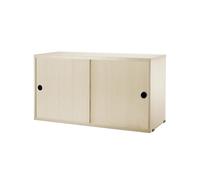 String Armoire à portes coulissantes String placage frêne. 78x30 cm