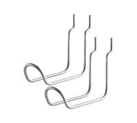 String Crochet d'extérieur autoportant String acier inoxydable. double. lot de 2