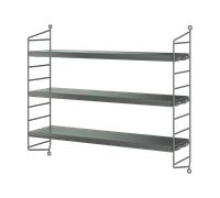 String Etagère murale String Pocket Gris foncé
