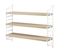 String Étagère String Pocket frêne-blanc bois-blanc