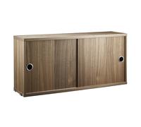 String Furniture Armoire à portes coulissantes - noyer - Profondeur 20 cm