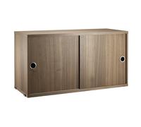 String Armoire à portes coulissantes Noyer 78x30 cm