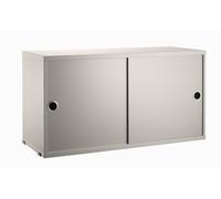 String Furniture Armoire à portes coulissantes - Profondeur 30 cm - beige