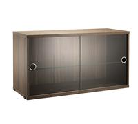 String Furniture Armoire avec vitrine - noyer