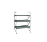 String Montant pour étagère extérieure galvanisé 85x30 cm – lot de 2