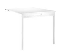 String Table pliante String Blanc-pieds en métal blanc