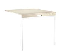 String Table pliante String Frêne-pieds en métal blanc
