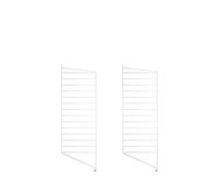 String Montant d'étagère String blanc. 85x30 cm. lot de 2