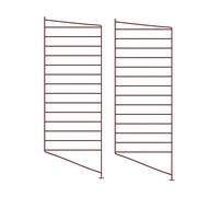 String Montant d'étagère String Bordeaux. 85x30 cm. Lot de 2