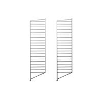 String Montant d'étagère String noir. 115x30 cm. lot de 2