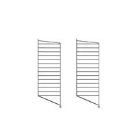 String Montant d'étagère String noir. 85x30 cm. lot de 2