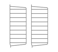 String Panneau mural String Gris foncé. 50x20 cm. lot de 2