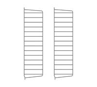 String Panneau mural String Gris foncé. 75x20 cm. lot de 2