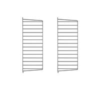 String Panneau mural String Noir. 75x30 cm. lot de 2