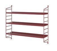 String Pocket Étagère en métal String Furniture Brun rouge - STRING SPM5015