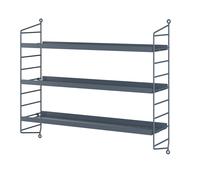String Pocket Étagère en métal String Furniture Gris bleu - STRING SPM5015