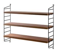 String Pocket Étagère String Furniture Noyer - Noir - 7350038270016