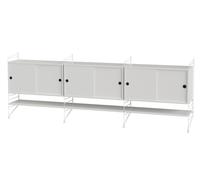 String Montant d'étagère String blanc. 85x30 cm. lot de 2