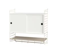 String String chambre à coucher blanc et beige - combinaison F