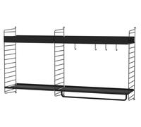 String Système d'étagères murales de cuisine A String Furniture Noir - Noir - 7350038275059