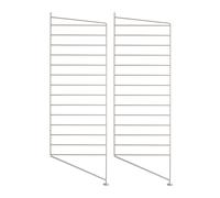 String Montant d'étagère String beige. 85x30 cm. lot de 2