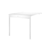 String Table pliante String Blanc-pieds en métal blanc
