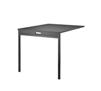 String Table pliante String Frêne lasuré noir-pieds en métal noir