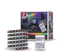 Strip Led Intégré Dimmable Autocollant Dynamic Rainbow Rgb Paulmann 4w Blanc Mat L.1 5m X H.0 2x P.0 2cm