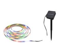 Paulmann Ruban LED solaire 78897 3 m capteur crépusculaire batterie intégrée IP44 RGBY Noir
