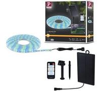Strip LED Solaire télécommande incluse 10m revêtue IP44 3,8W 30lm/m 60 LEDs/m RGB Noir#Blanc G