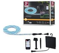Strip LED Solaire télécommande incluse 5m revêtue IP44 3,2W 30lm/m 60 LEDs/m RGB Noir G