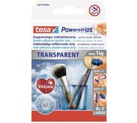 Strip transparent large tesa Powerstrips® tesa 58810-00000-20 (L x l) 50 mm x 20 mm transparent 8 pc(s)